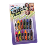 Face Crayons / Face Paint - 12 Piece Assorted 